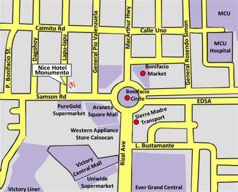 monumento google map|Manila Central University Map .